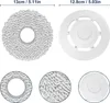 A product image showing replacement mop pads and a mop plate for a robot vacuum cleaner. Produktbild-Vorschau