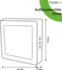LUMILED LED Aufbauleuchte Spot 12W 4000K Neutralweiß 1320lm Produktbild-Vorschau 7