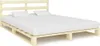 vidaXL Lit de palette en pin massif 200×200 cm Voir les images du produit 7