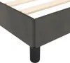 vidaXL Rám postele bez matraca tmavosivý 120x190 cm zamat Náhľad obrázku produktu 6