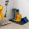 Portascarpe in plastica nera - protegge il pavimento da Anteprima dell’immagine prodotto 2