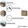 STIV Möbel | Kommode Grau Matt/Eiche Wotan 80x33,5x71,5 cm Produktbild-Vorschau 5