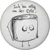 Klopapier Magnet rund rund mit Spruch Ich bin völlig von Produktbild-Vorschau 1