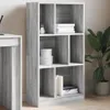 Bücherregal Grau Sonoma 57x28,5x107,5 cm Holzwerkstoff Produktbild-Vorschau 2