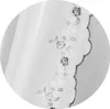 Gardinenset Voile mit Stangendurchzug Serie: Satin, Blumen Produktbild-Vorschau 3