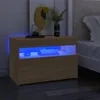 vidaXL TV-Schrank mit LED-Leuchten Sonoma-Eiche 60x35x40 cm Produktbild-Vorschau 12