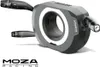 A product shot of a steering wheel accessory with control stalks and a central ring. Produktbild-Vorschau