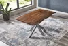 Esstisch Baumkante massiv Akazie nussbaum 160 x 85 cm Produktbild-Vorschau 3
