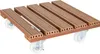 WAGNER Pflanzenroller WPC 38,5 x 38,5 x 11 cm, für außen & Produktbild-Vorschau 1