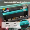 A bed with integrated lighting and charging ports. Náhled obrázku produktu