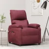 vidaXL Fauteuil relax électrique vin rouge tissu Voir les images du produit 2