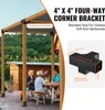 SucceBuy Kit di staffe per pergola 4''x4'' (interno 3,6''x Anteprima dell’immagine prodotto 2