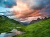 CALVENDO Puzzle Alpenglühen über den Scheidseen | 1000 Produktbild-Vorschau 3