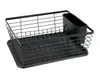 WENKO Abtropfgestell DRIP Schwarz Matte Tropfschale Produktbild-Vorschau 1