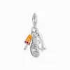 Charm pendentif lunettes de soleil, tongs et glace argent Voir les images du produit 2