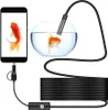 A smartphone displays an image of a goldfish, connected to an endoscope camera that is submerged in a fishbowl with another goldfish. Náhľad obrázku produktu