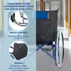 Fauteuil roulant pliable Mobiclinic assise 46 cm frein à Voir les images du produit 5