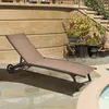 Sonnenliege, Gartenliege mit Rollen, Liegestuhl mit 6-Fach Produktbild-Vorschau 2