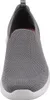 A close-up, front-facing view of a gray Skechers sneaker. Náhled obrázku produktu