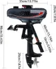 3.5hp 2-taktní přívěsný lodní motor Přívěsný vodou chlazený Náhled obrázku produktu 4