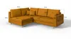 S-STYLE MÖBEL - Ecksofa und Fußhocker mit Holzfüßen im Produktbild-Vorschau 7