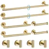 Geborstelde Gouden Badkamer Hardware Set met 10 Stukken Productafbeelding-voorbeeld 1