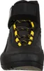 Schwarze Zustiegsschuhe für Damen von La Sportiva mit gelben Schnürsenkeln und Klettverschluss. Voir les images du produit