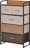 HOMCOM Kommode, Sideboard mit 5 Faltbaren Stoff-Schubladen, Produktbild-Vorschau 1