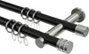 Interdeco Gardinenstange / Vorhangstange Schwarz / Produktbild-Vorschau 1