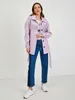 Orsay Hellviolette Winterjacke mit Fransenhemd Produktbild-Vorschau 4