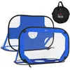 HOMCOM Fußballtore Pop Up Tor Tragbares Fußballnetz 2er Set Produktbild-Vorschau 1