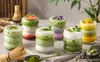 Sada 6 sklenic na matcha čaj, objem 360 ml, vlnkový design, Náhled obrázku produktu 4