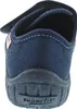 The back view of a child's blue slipper. Produktbild-Vorschau