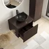 LOMAZOO MESSINA 60 cm, orzech ryflowany, czarna umywalka Podgląd zdjęcia produktu 4
