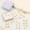 Creole set orecchio oro borchie 15 coppie piercing Anteprima dell’immagine prodotto 7