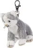 Schaffer Schlüsselanhänger Katze Cleo 12 cm grau-weiß Produktbild-Vorschau 4