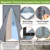 Magnetischer Thermo-Vorhang 140x220 cm, Grau Vista previa de la imagen del producto