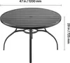 VEVOR Terrassentisch Gartentisch Balkontisch (1200 x 725 Produktbild-Vorschau 7