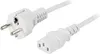 Deltaco DEL-110MV Netzkabel Weiß 3 m CEE7/7 IEC C13 Produktbild-Vorschau 1