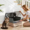 XXL Edelstahl-Katzentoilette mit Deckel, 72 l, inklusive Produktbild-Vorschau 2