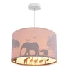 Olucia - SAFARI - Pendelleuchte für Kinderzimmer - Rosa Produktbild-Vorschau 1
