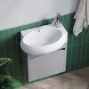 Waschbecken Aufsatzwaschbecken oval aus Keramik Weiß mit Produktbild-Vorschau 4