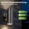 Grafner Edelstahl Wandlampe, mit nach oben und unten Produktbild-Vorschau 2