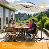 Parasol Izrielar 3,5 m crème – Parasol extra large pour Voir les images du produit 5