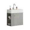A modern bathroom vanity with a sink and storage. Podgląd zdjęcia produktu
