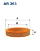 Luftfilter FILTRON AR 363 für FIAT Panda Schrägheck (141) Produktbild-Vorschau 9