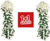 Závěsná orchidejová kytice umělá rostlinná dekorace - Náhled obrázku produktu 1