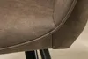 Retro Stuhl PALERMO taupe mit Armlehne und Ziersteppung Produktbild-Vorschau 8