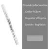 Set di 3 pennarelli per tessuti, colore bianco, resistenti Anteprima dell’immagine prodotto 2