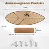 COSTWAY Balance Board s korkovým válečkem, 77 cm balanční Náhled obrázku produktu 3